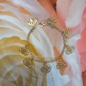 Gold Lotus Bracelet